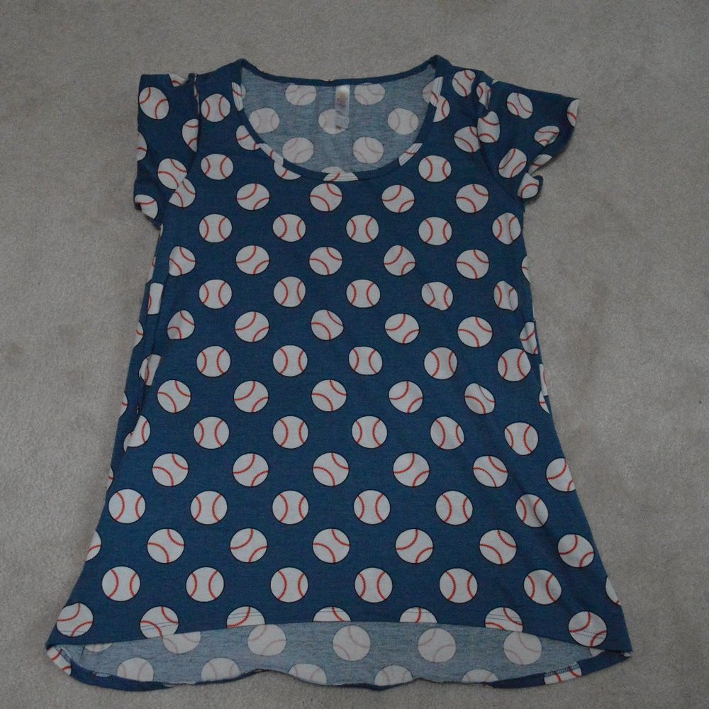 LulaRoe  Baseball Top-Size Small